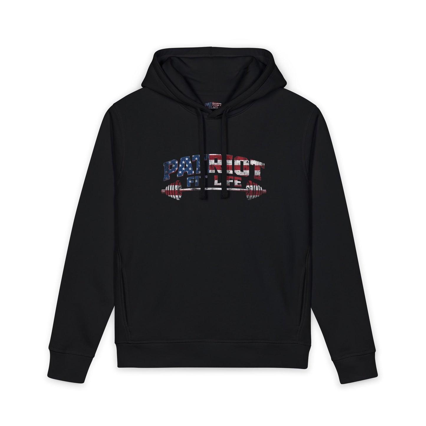 Patriot Fit Life Hoodie | American Flag Barbell Gym Hoodie