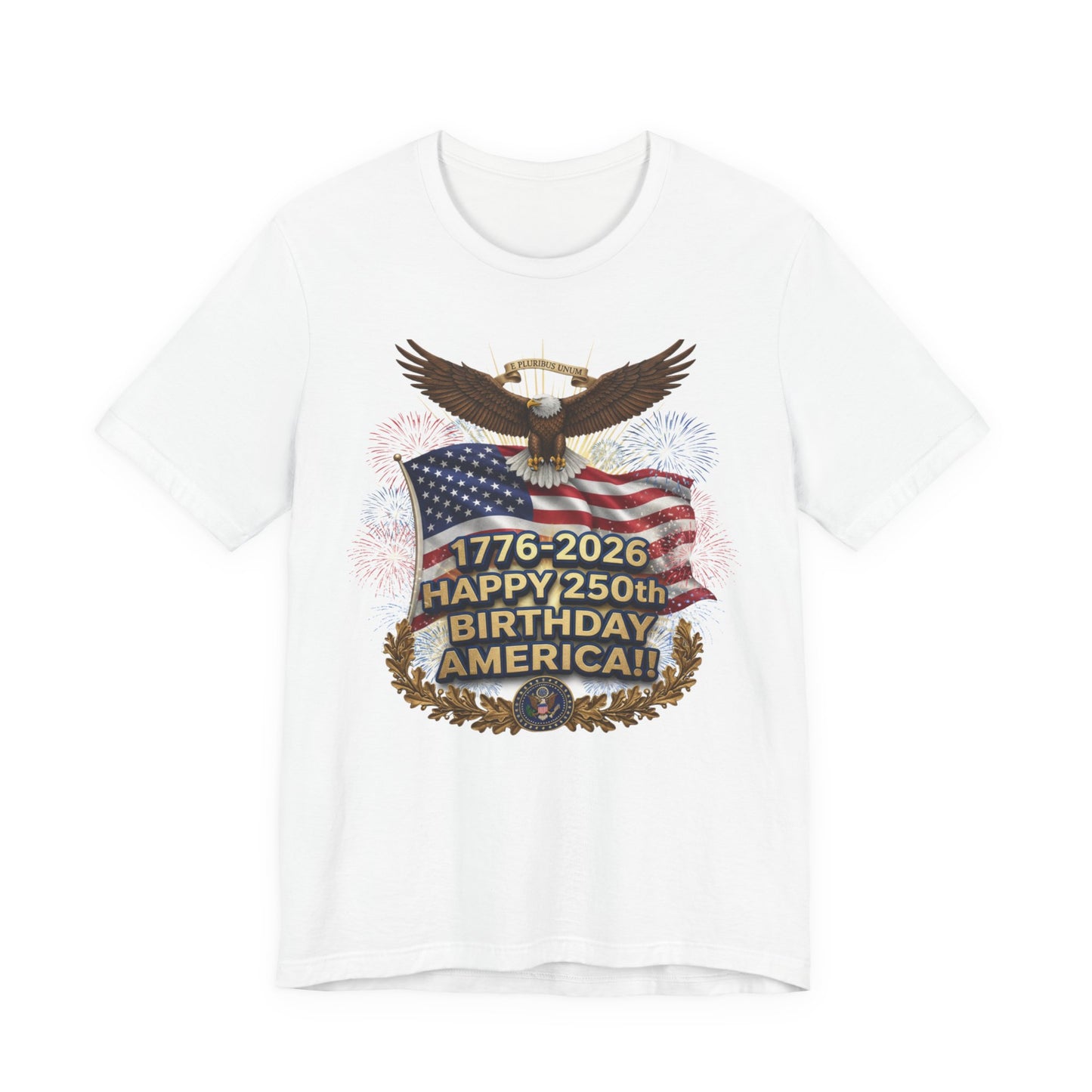 Happy 250th Birthday America T-Shirt – 1776-2026 Patriotic Eagle Flag Tee