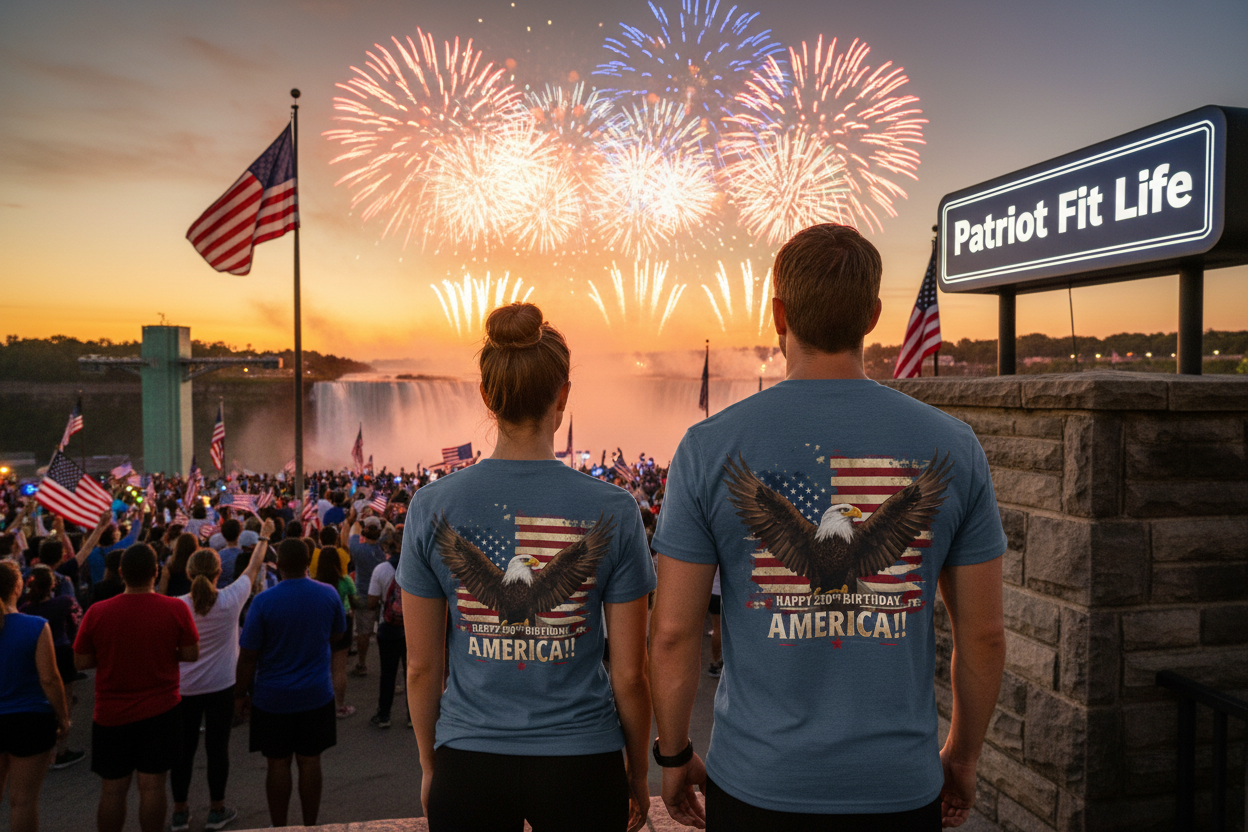 Happy 250th Birthday America T-Shirt | Patriotic Bald Eagle Flag Tri-Blend Tee | 1776–2026