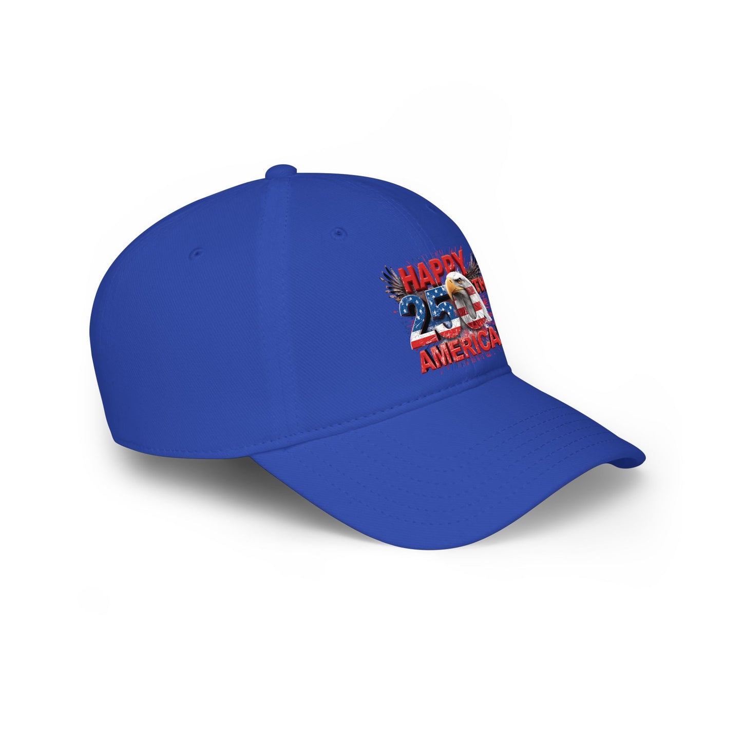 Happy 250th Birthday America Baseball Cap | Patriotic Eagle & Flag Low Profile Hat | 1776-2026 | 5 Colors