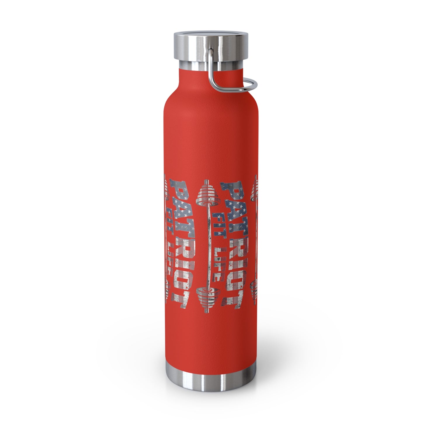 Patriot Fit Life 22oz Copper Insulated Bottle | American Flag Water Bottle