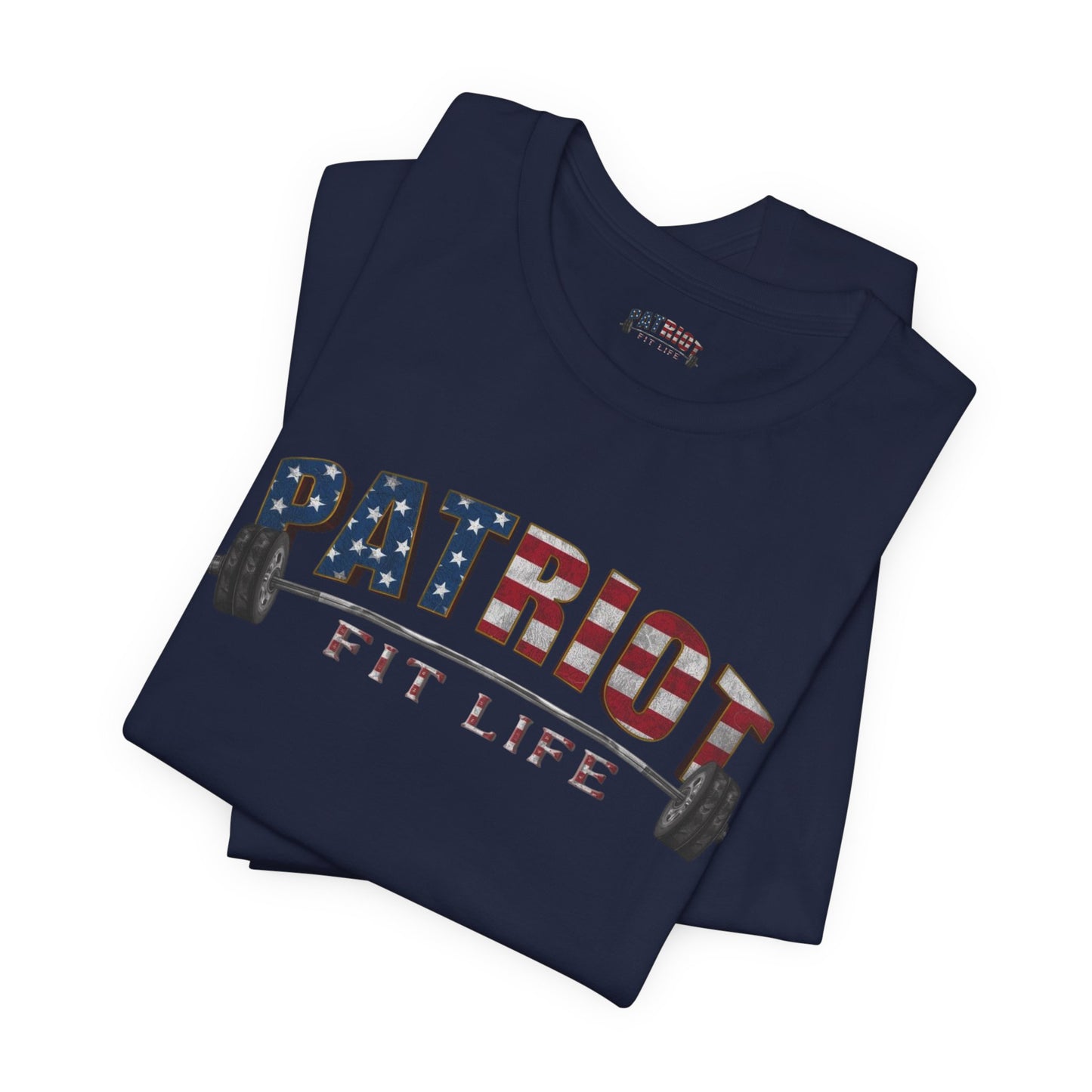 Patriot Fit Life T-Shirt | American Flag Weightlifting Gym Tee