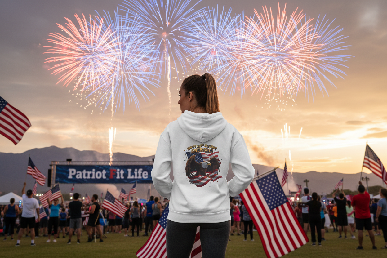 Happy 250th Birthday America Hoodie | Patriotic Celebration Sweatshirt