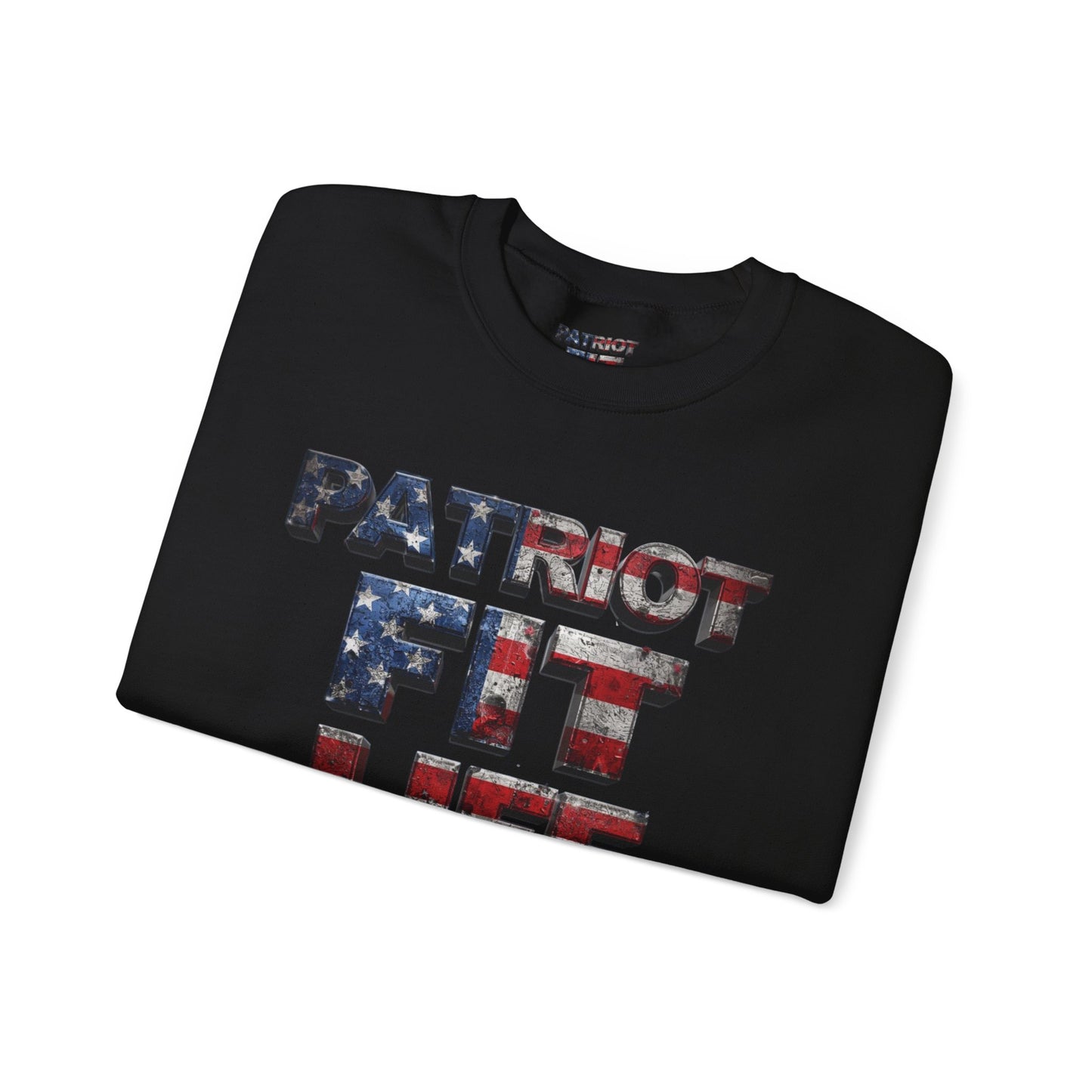 Patriot Fit Life Crewneck Sweatshirt - American Flag Graphic Pullover