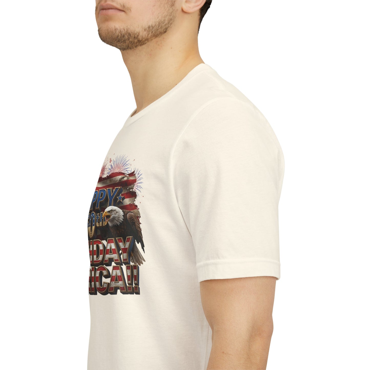 Happy 250th Birthday America T-Shirt | Patriotic Bald Eagle & Flag Tee | July 4th 2026 | 1776–2026