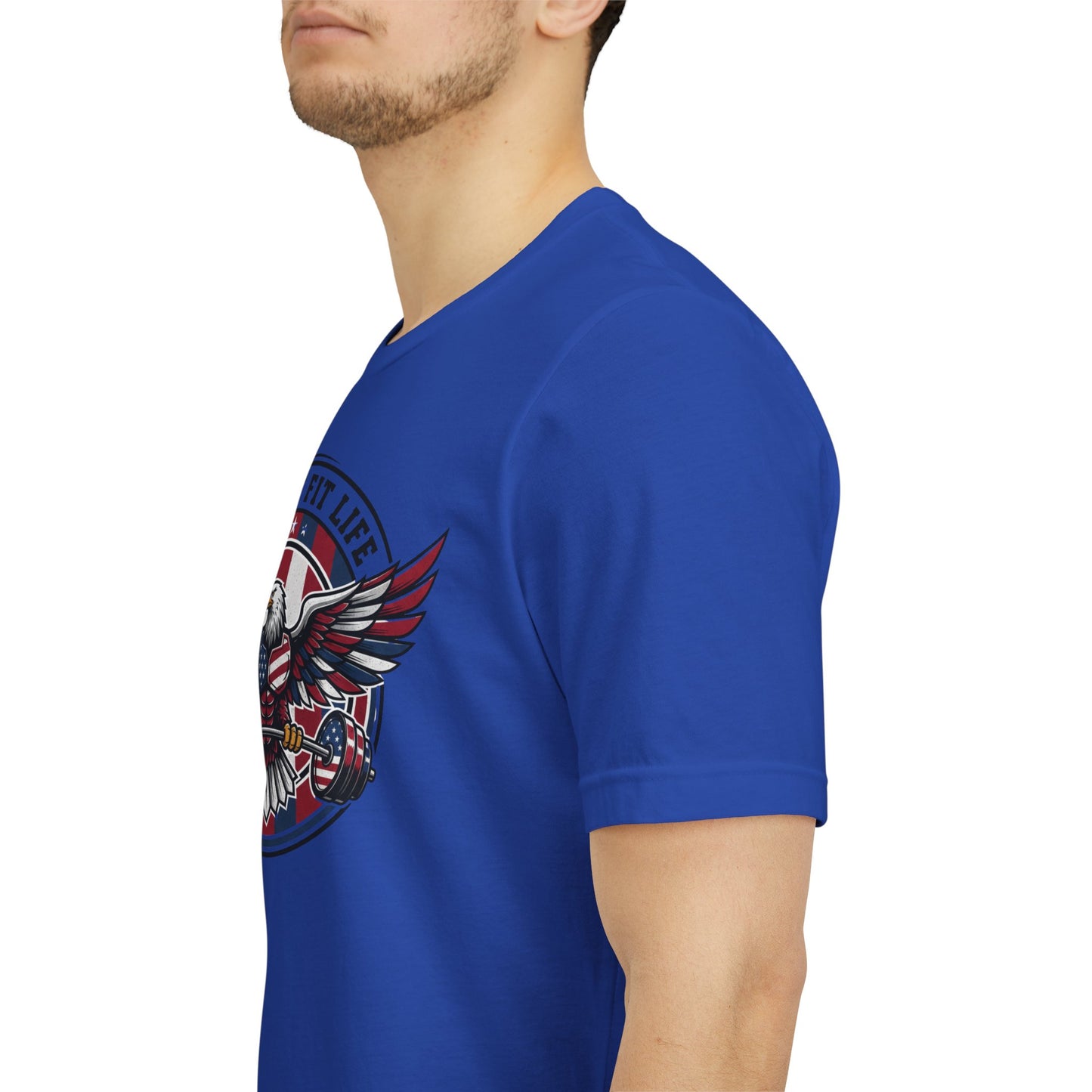 Patriot Fit Life Eagle T-Shirt | American Flag Fitness Tee