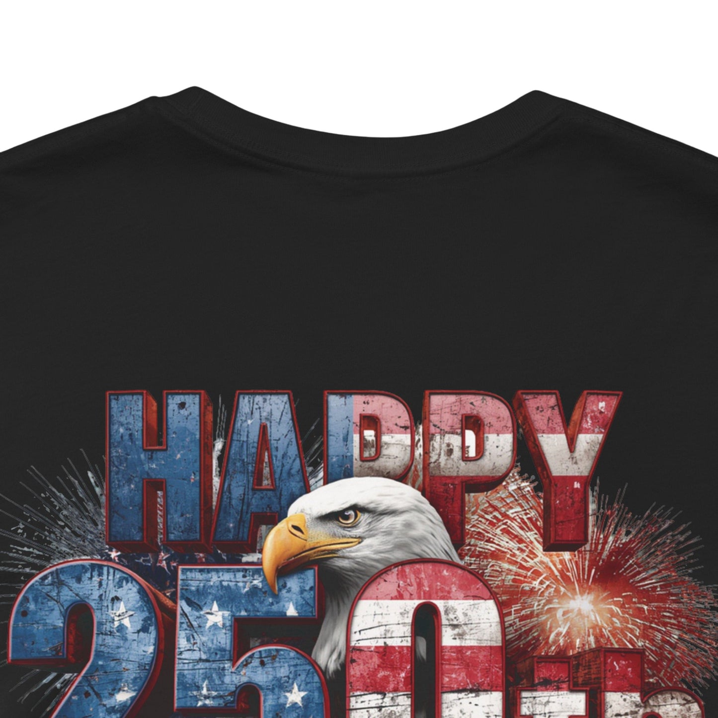 Happy 250th Birthday America T-Shirt | Patriotic Bald Eagle USA Flag Tee | 1776–2026
