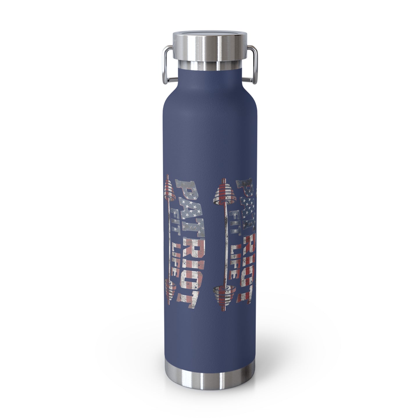 Patriot Fit Life 22oz Copper Insulated Bottle | American Flag Water Bottle
