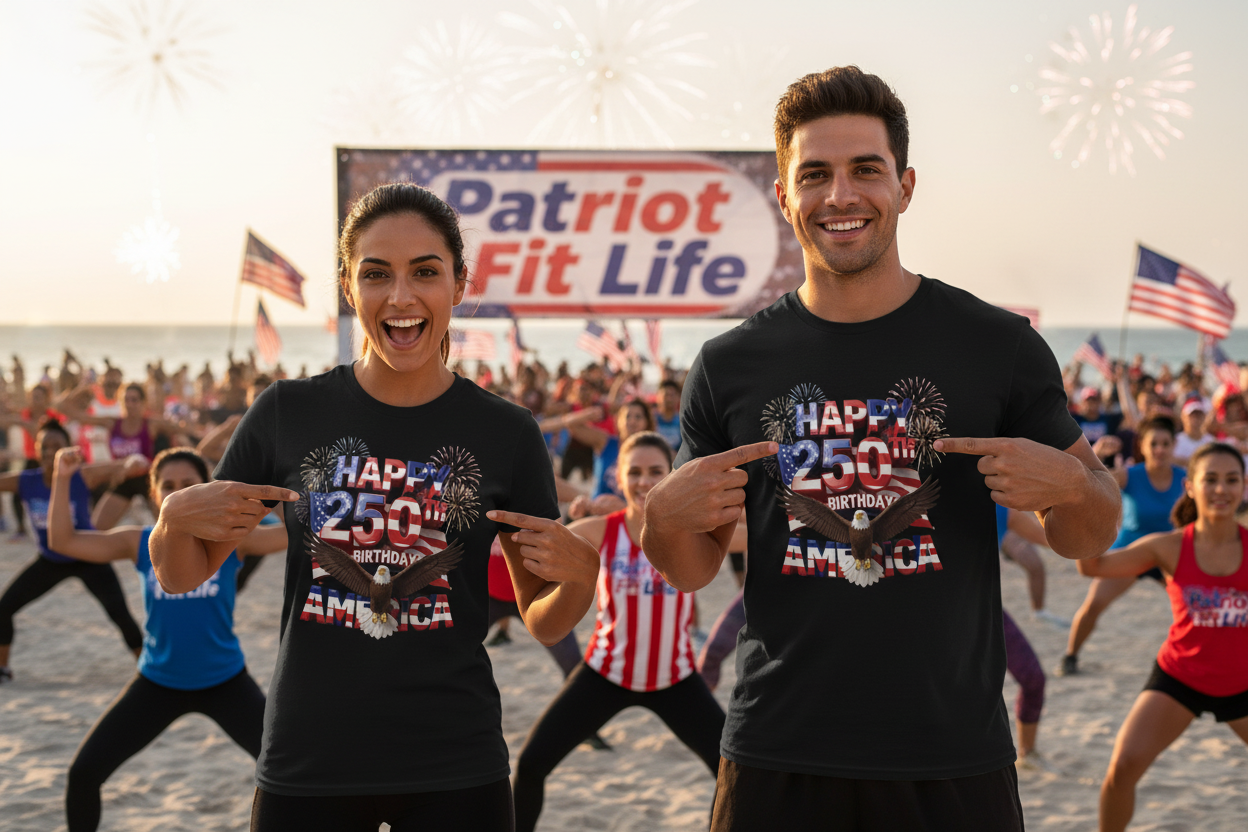 America 250th Birthday Eagle Fireworks T-Shirt | Patriotic Tee