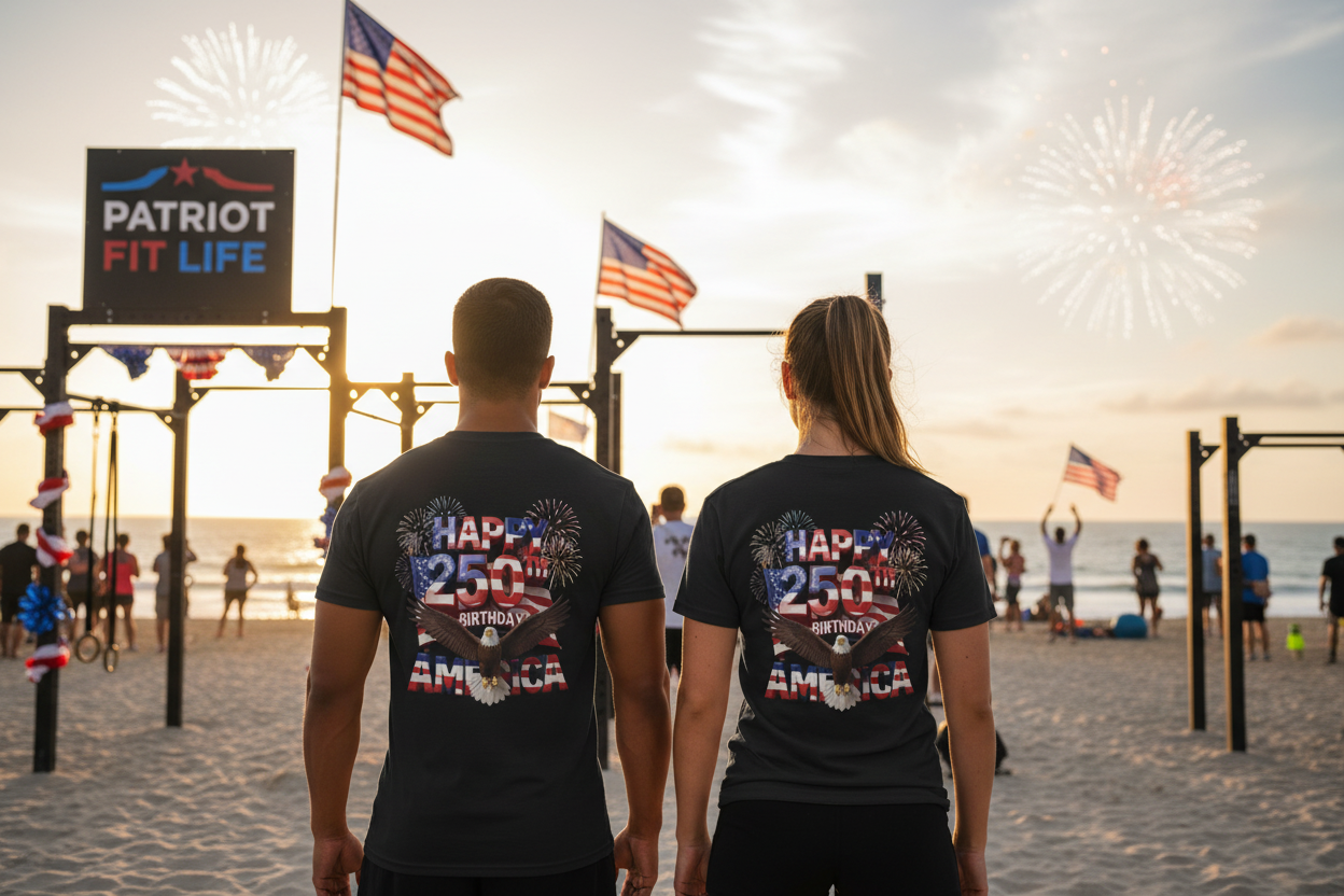 America 250th Birthday Eagle Fireworks T-Shirt | Patriotic Tee