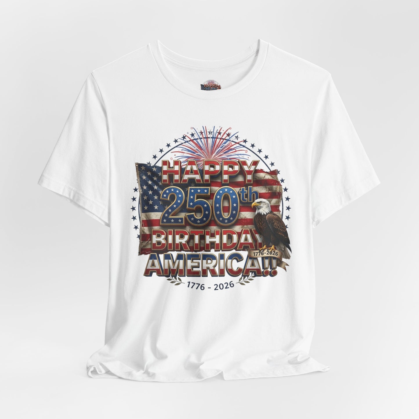 1776–2026 America 250th Birthday T-Shirt | Patriotic Eagle & Flag Tee | July 4th 2026 Commemorative