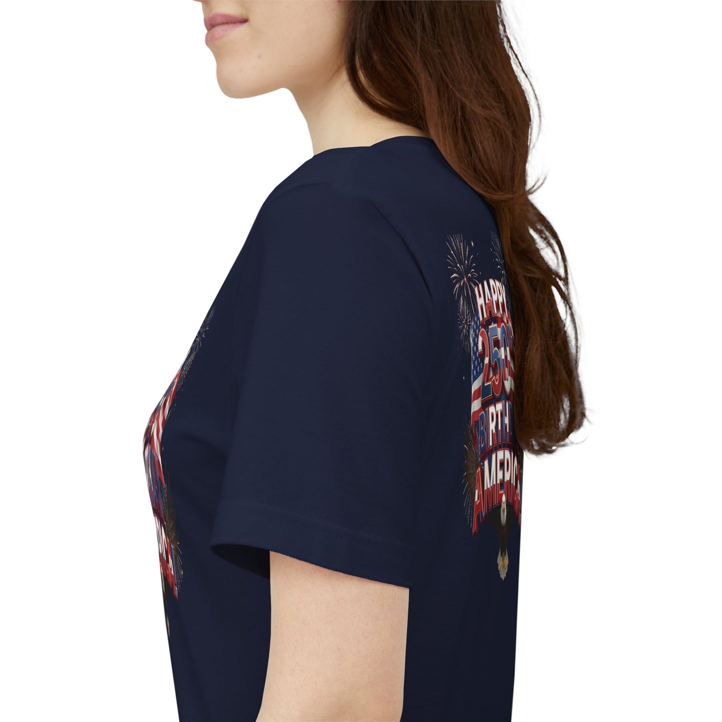 Happy 250th Birthday America Fireworks Eagle T-Shirt | July 4th