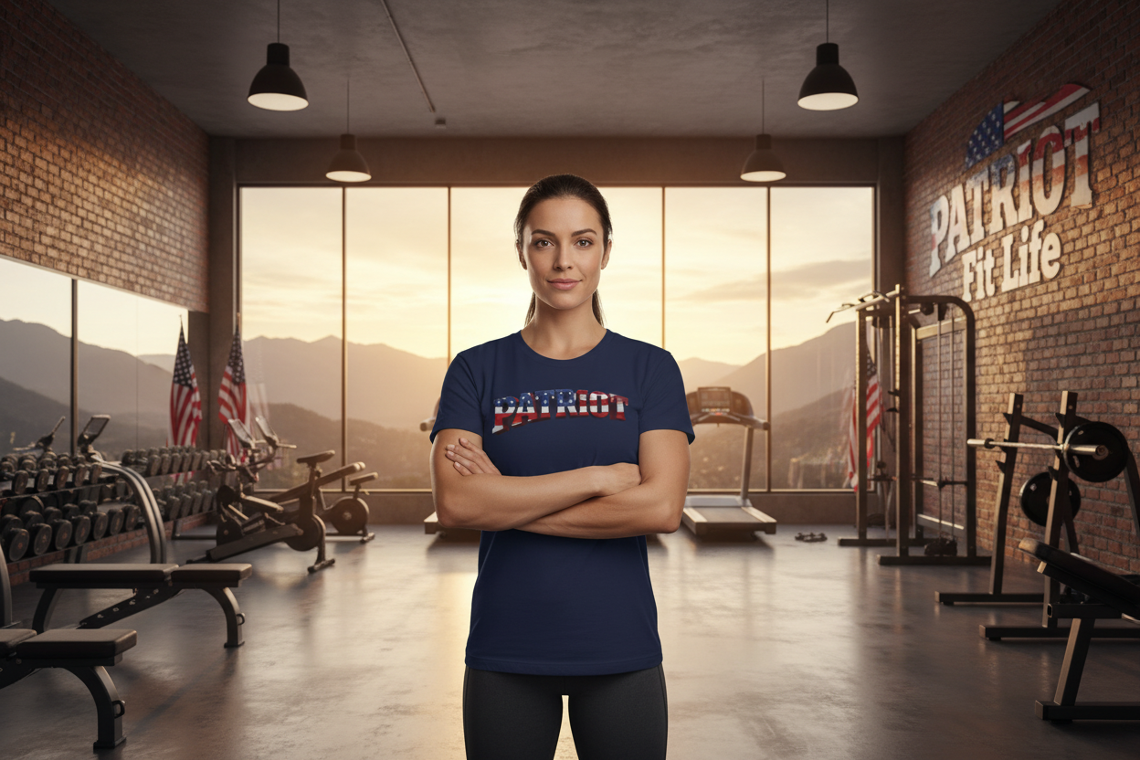 Patriot Graphic Tee - American Flag Short Sleeve T-Shirt