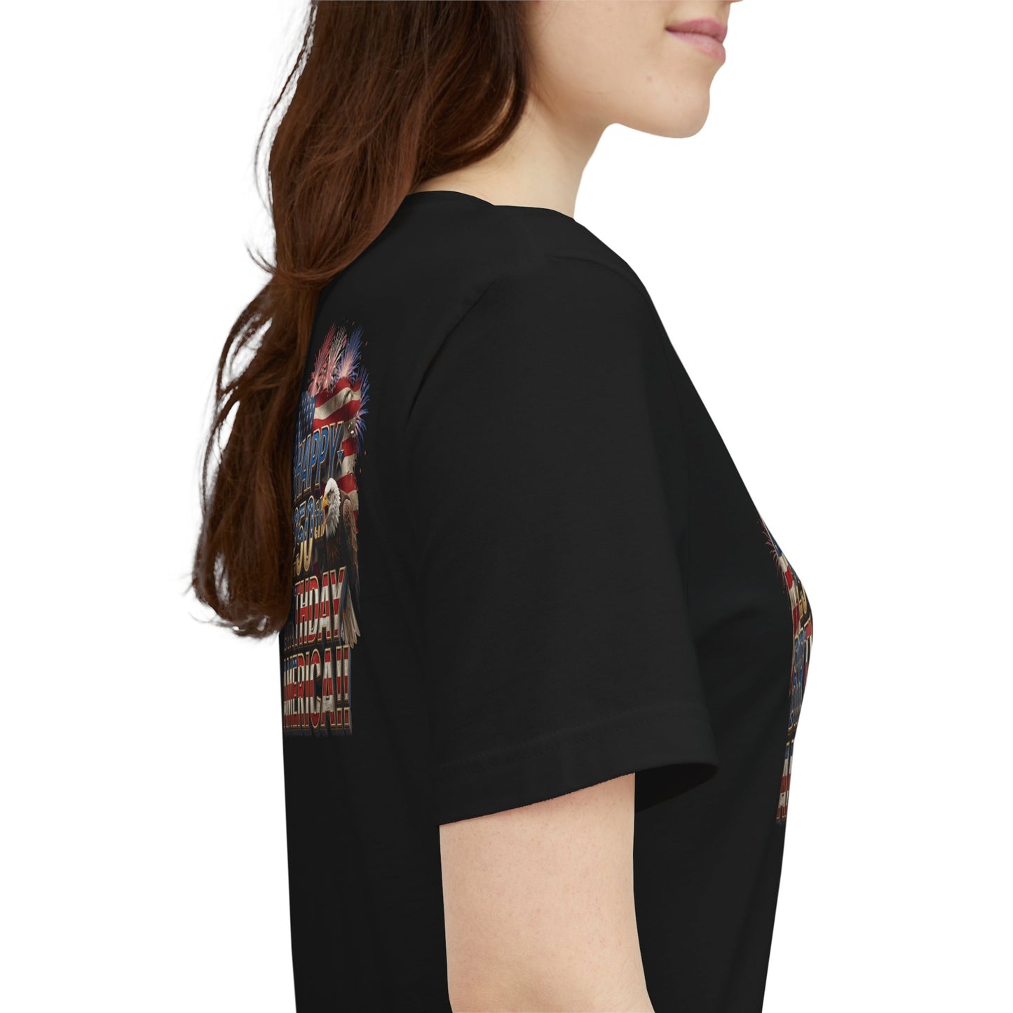 Happy 250th Birthday America T-Shirt | Patriotic Bald Eagle & Flag Tee | July 4th 2026 | 1776–2026