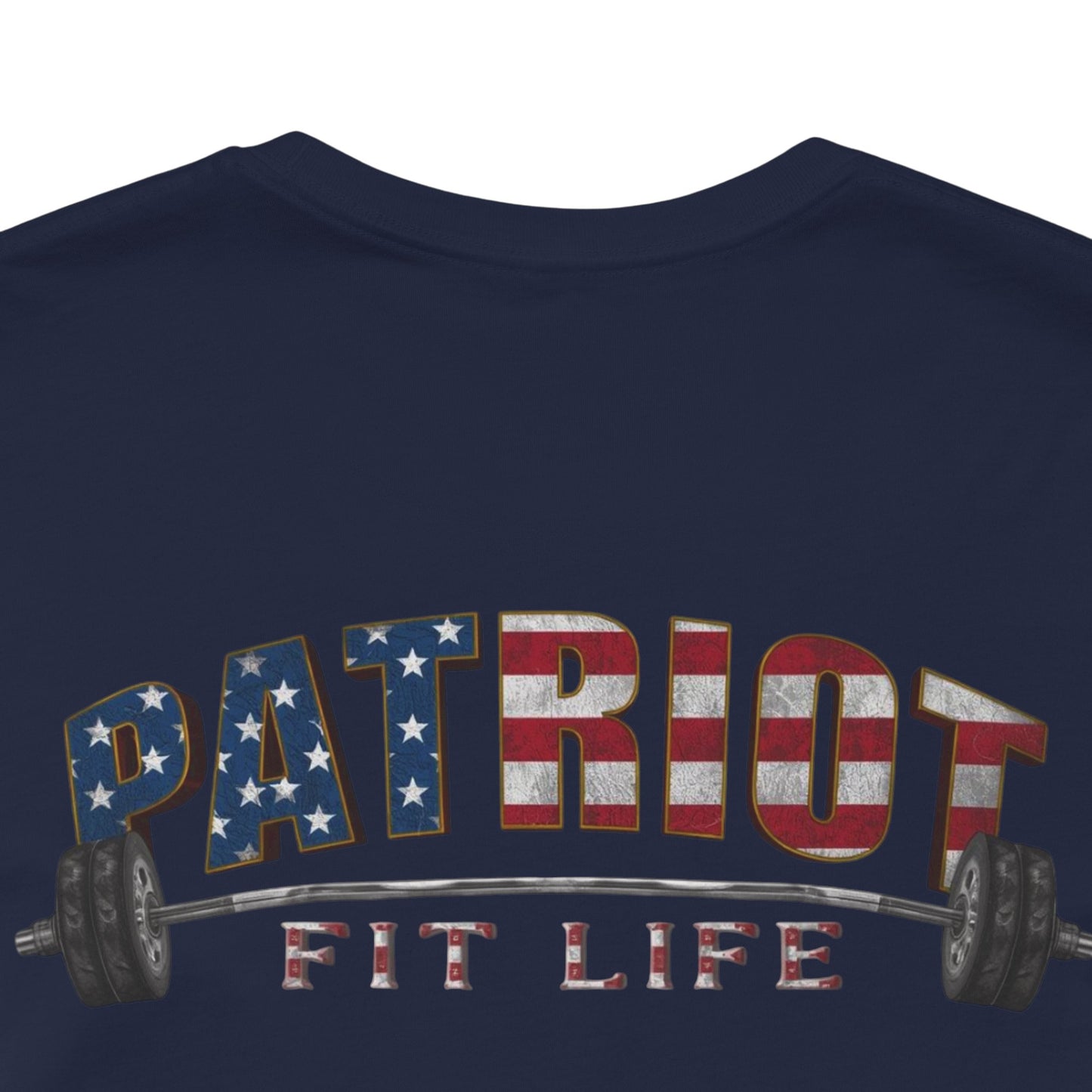 Patriot Fit Life T-Shirt | American Flag Weightlifting Gym Tee