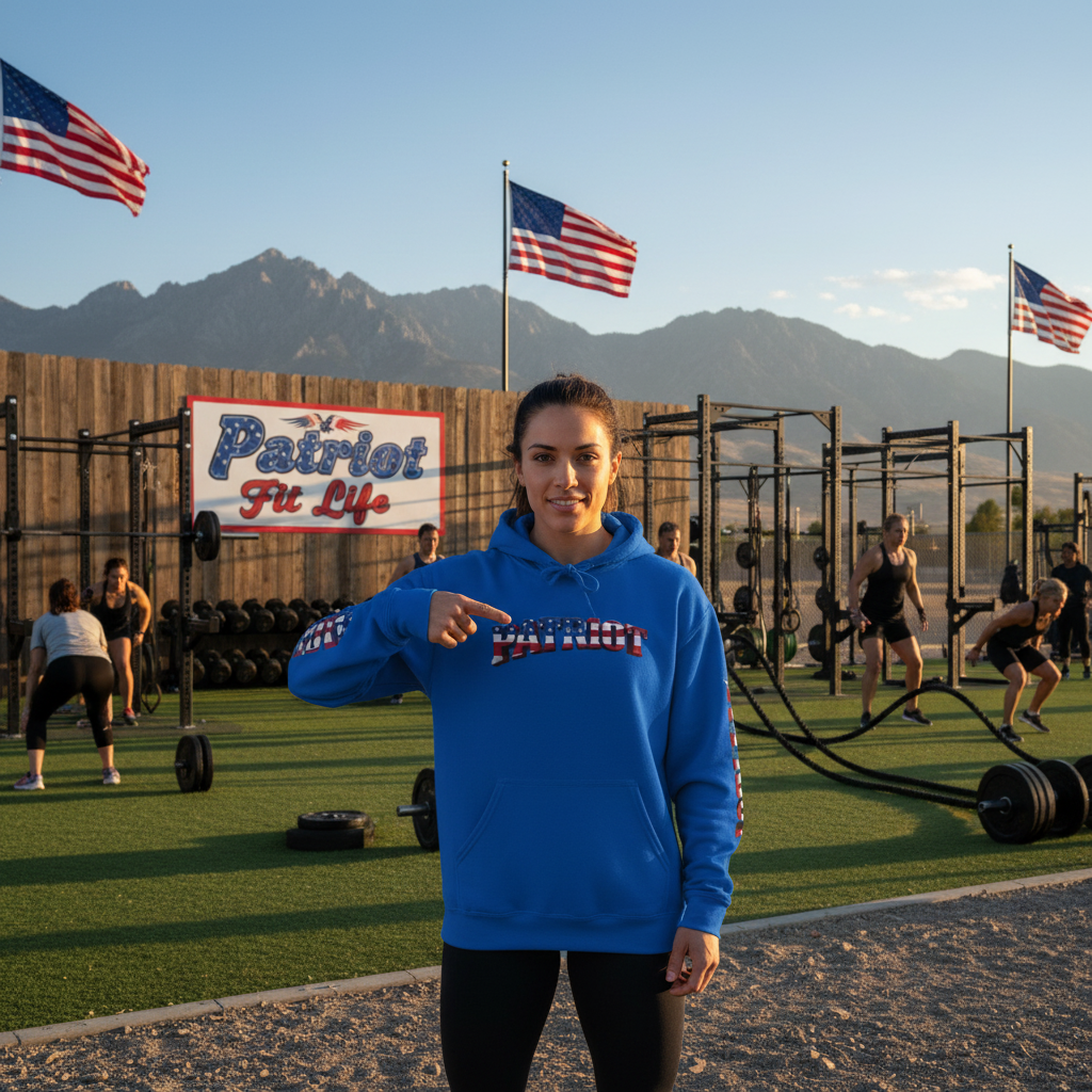 Patriot Hoodie - American Flag Graphic Pullover Sweatshirt