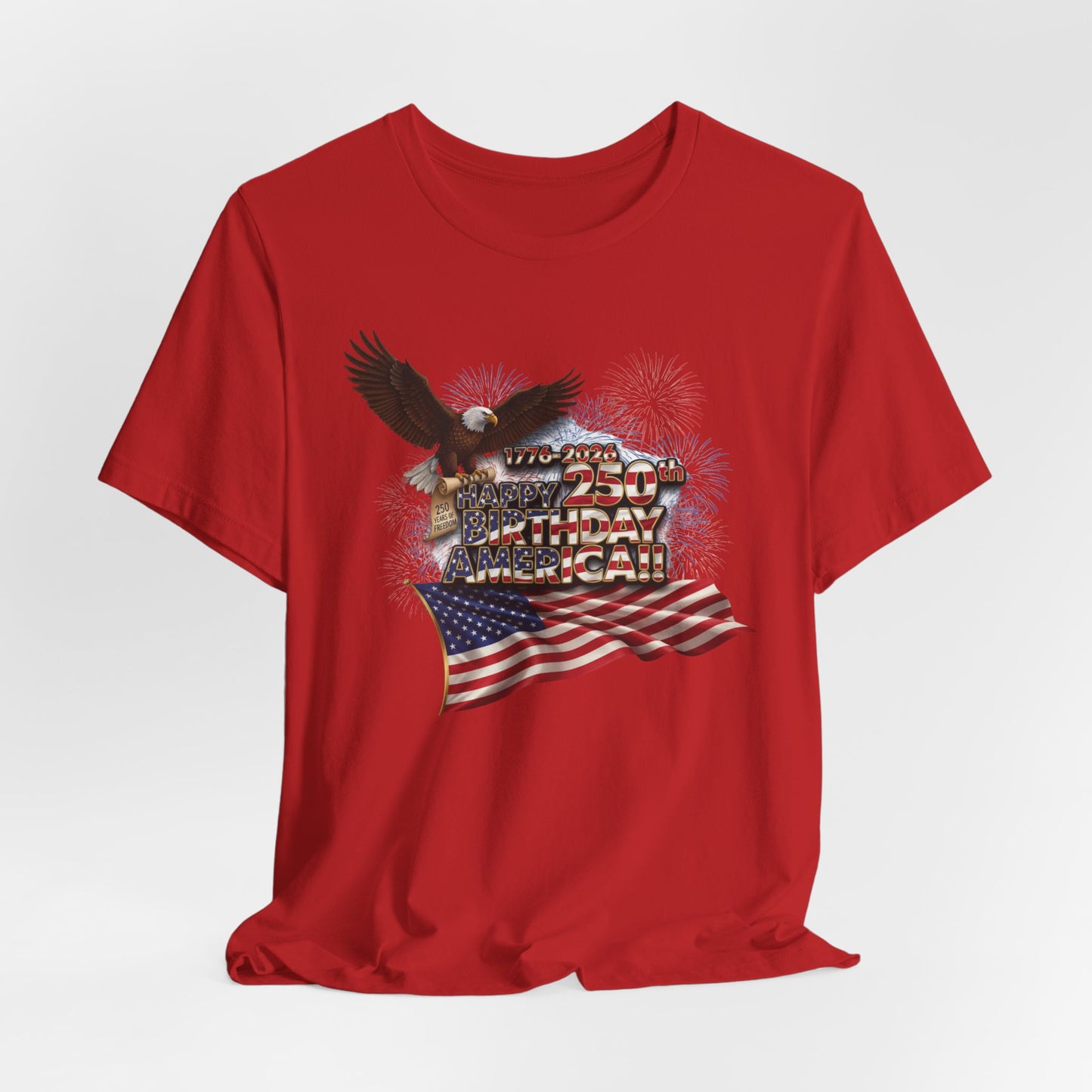 God Bless America T-Shirt | Patriotic Eagle & Flag Tee | Bella Canvas | XS-4XL | July 4th 2026