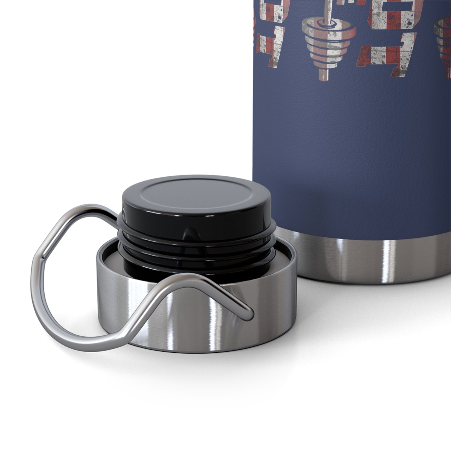 Patriot Fit Life 22oz Copper Insulated Bottle | American Flag Water Bottle