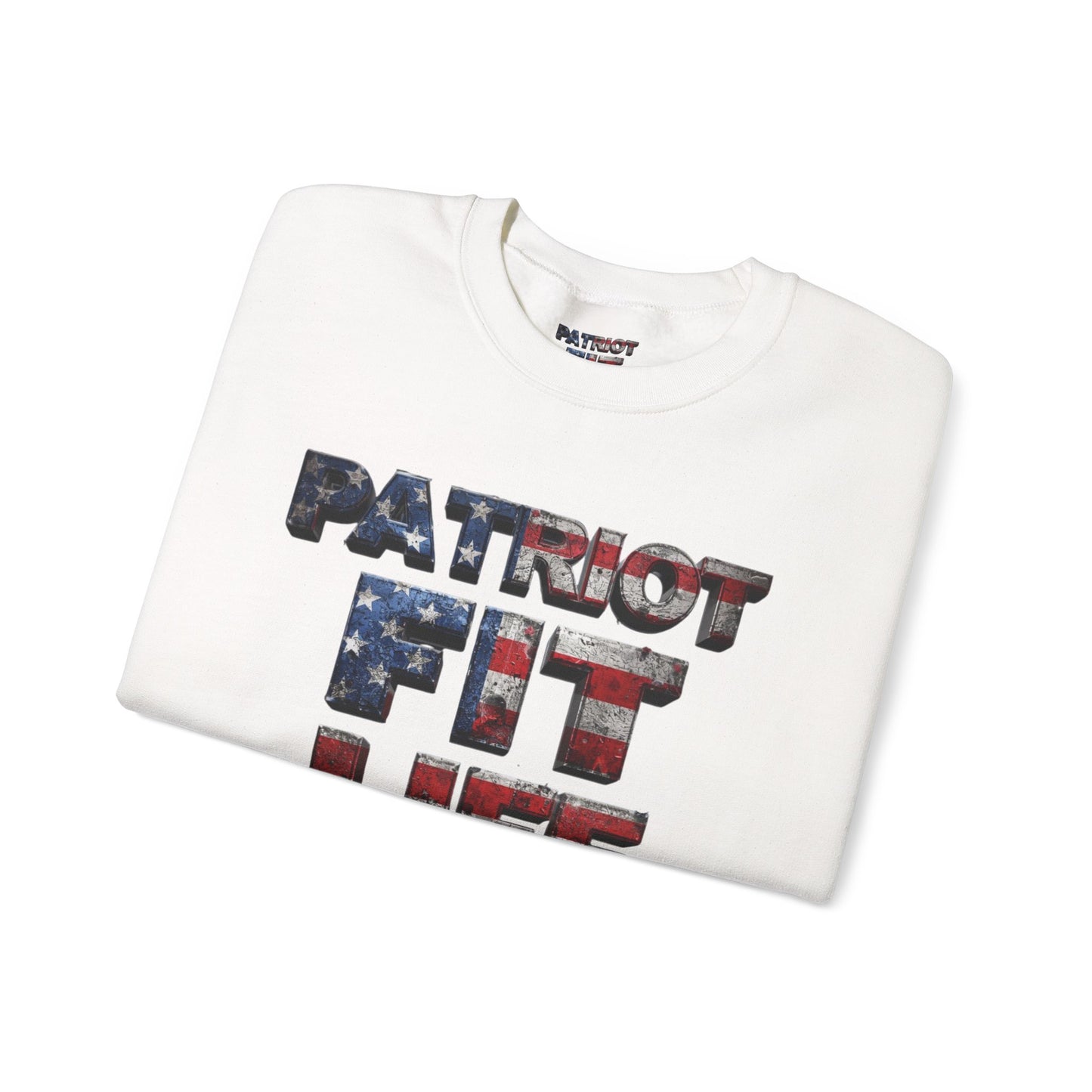 Patriot Fit Life Crewneck Sweatshirt - American Flag Graphic Pullover