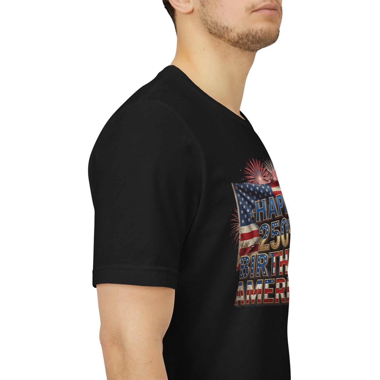 Happy 250th Birthday America T-Shirt | Patriotic Bald Eagle & Flag Tee | July 4th 2026 | 1776–2026
