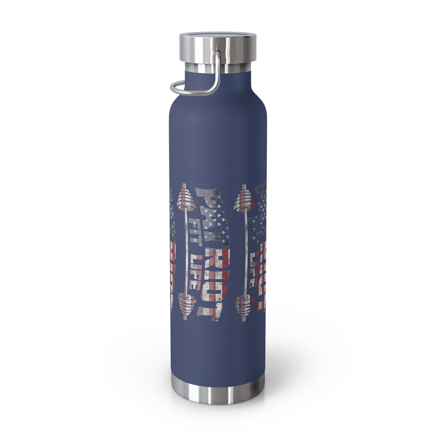 Patriot Fit Life 22oz Copper Insulated Bottle | American Flag Water Bottle
