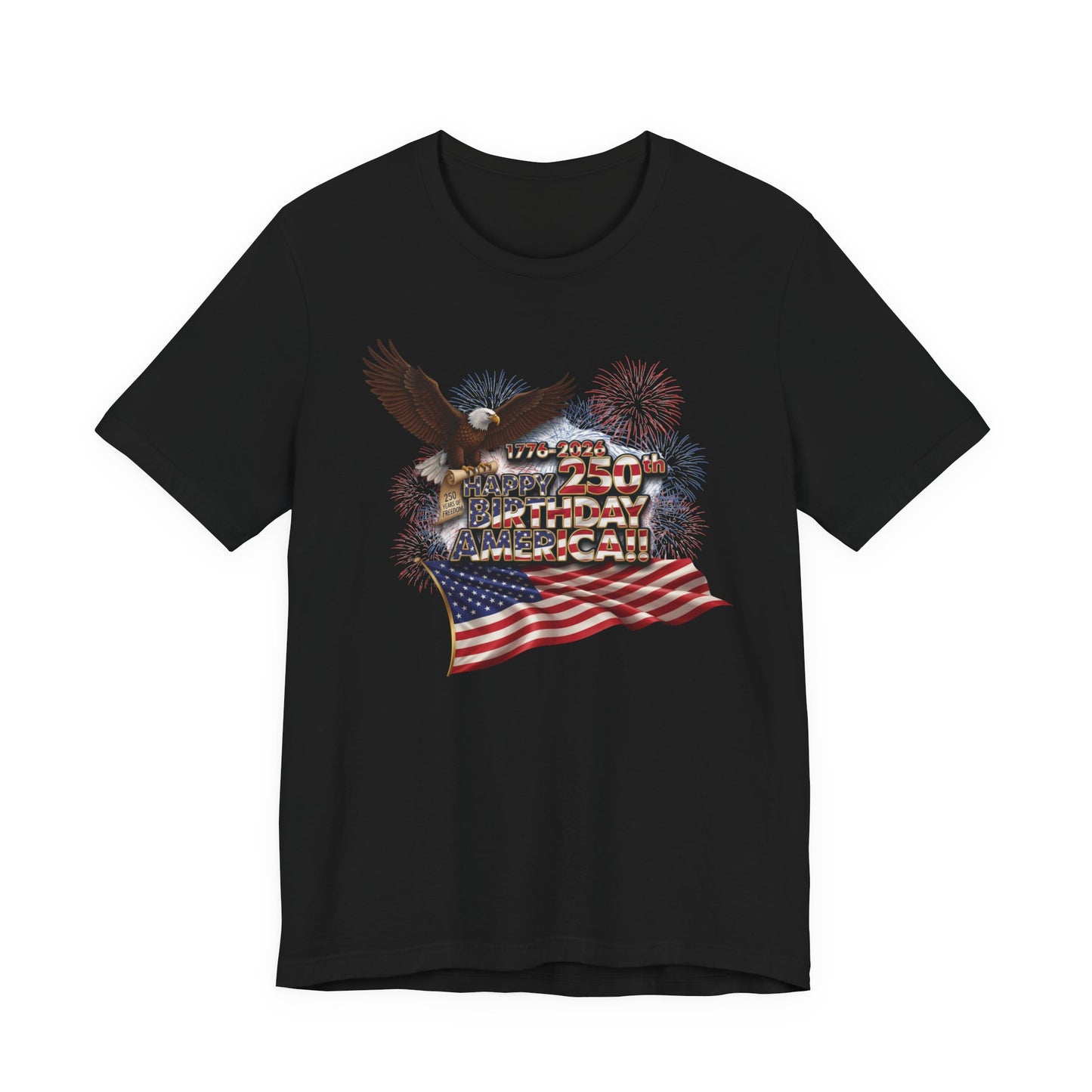 God Bless America T-Shirt | Patriotic Eagle & Flag Tee | Bella Canvas | XS-4XL | July 4th 2026