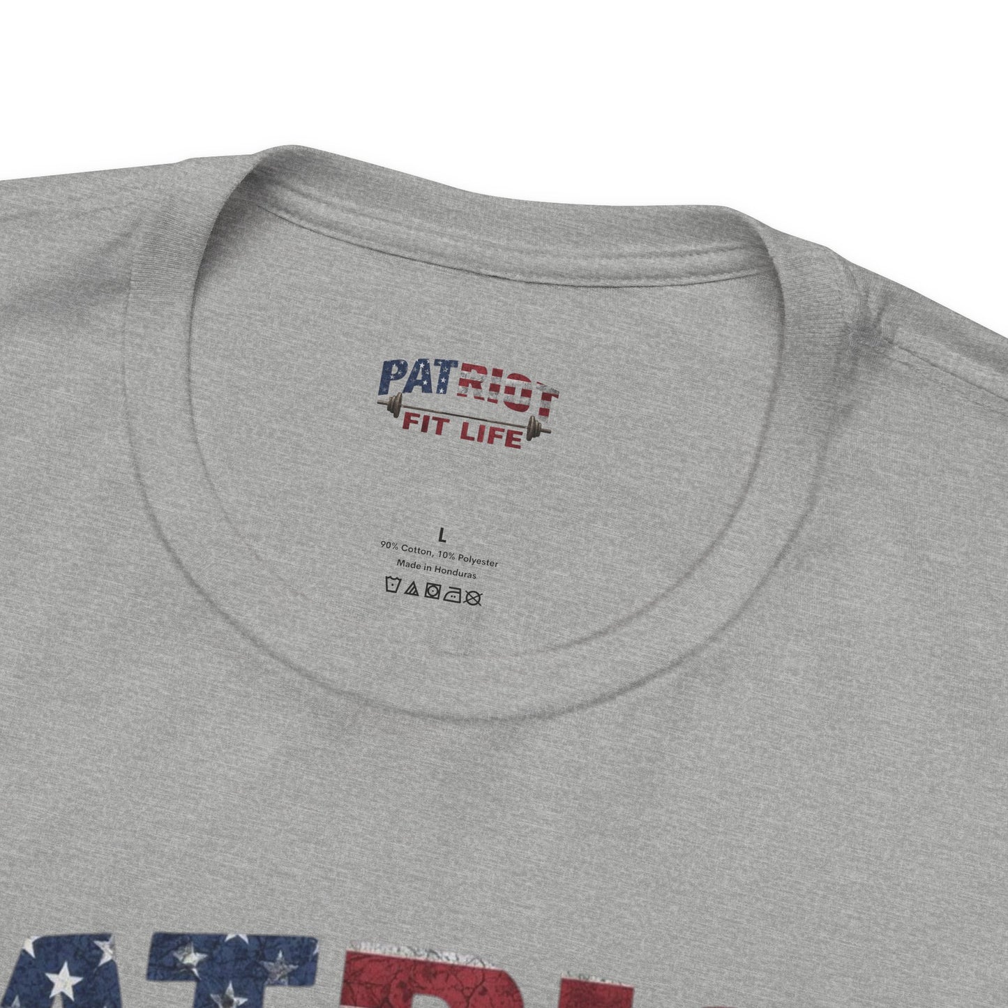 Patriot Fit Life T-Shirt | American Flag Barbell Gym Tee