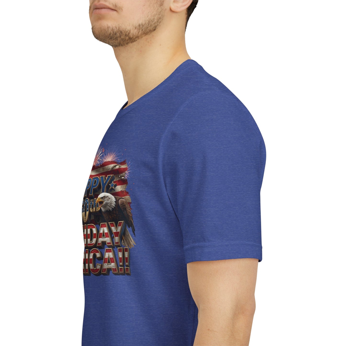 Happy 250th Birthday America T-Shirt | Patriotic Bald Eagle & Flag Tee | July 4th 2026 | 1776–2026