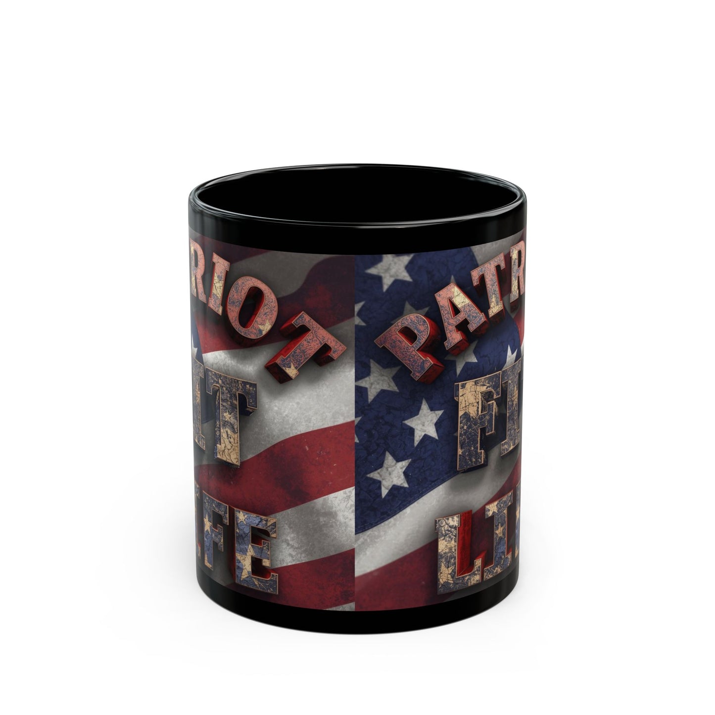 Patriot Fit Life Mug | American Flag Fitness Coffee Cup