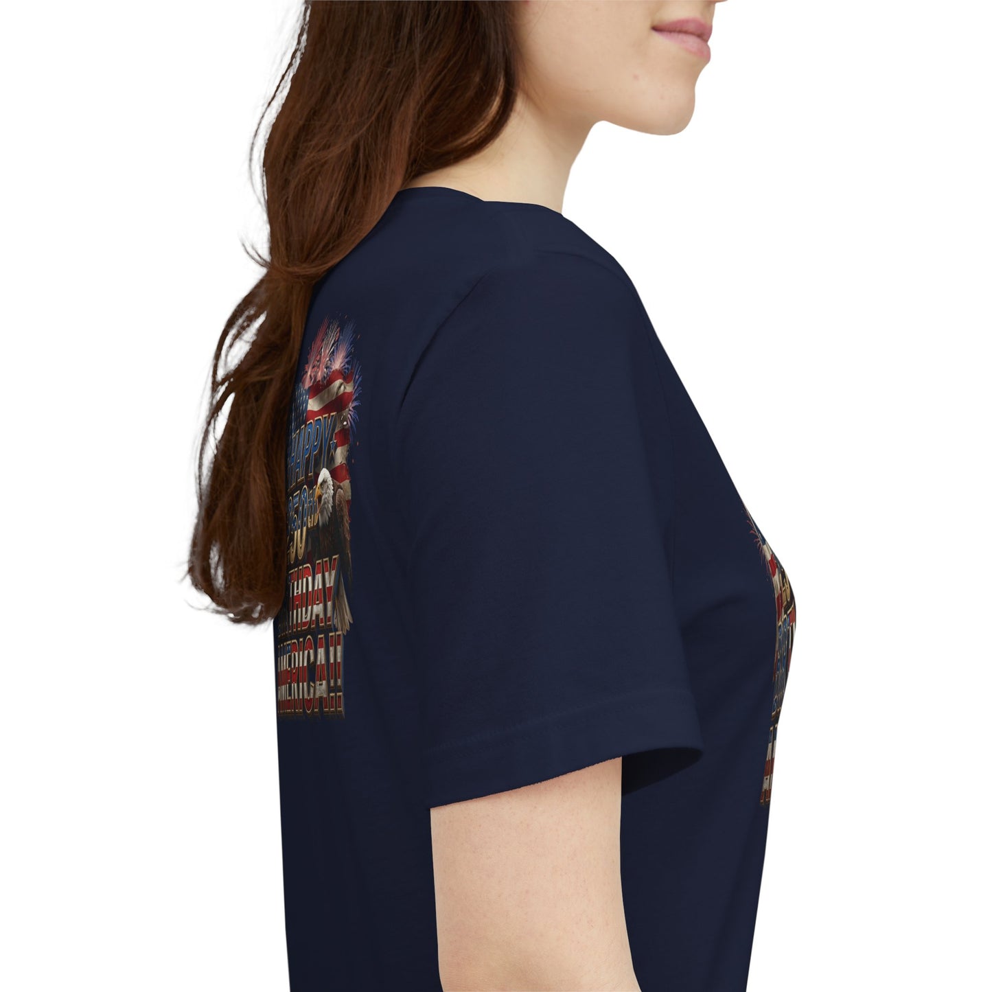 Happy 250th Birthday America T-Shirt | Patriotic Bald Eagle & Flag Tee | July 4th 2026 | 1776–2026