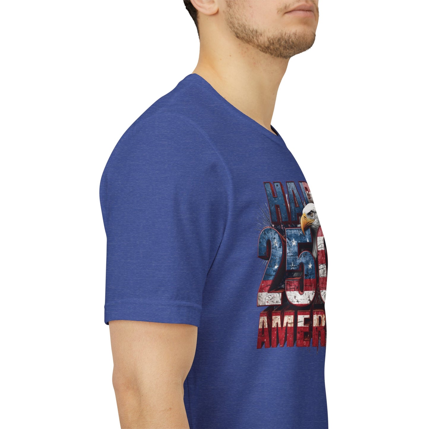 Happy 250th Birthday America T-Shirt | Patriotic Bald Eagle USA Flag Tee | 1776–2026