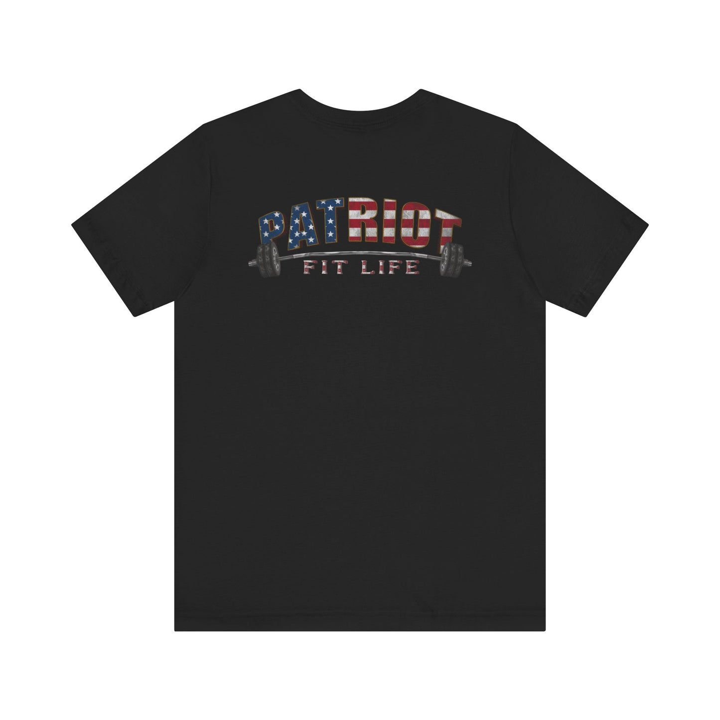 Patriot Fit Life T-Shirt | American Flag Weightlifting Gym Tee