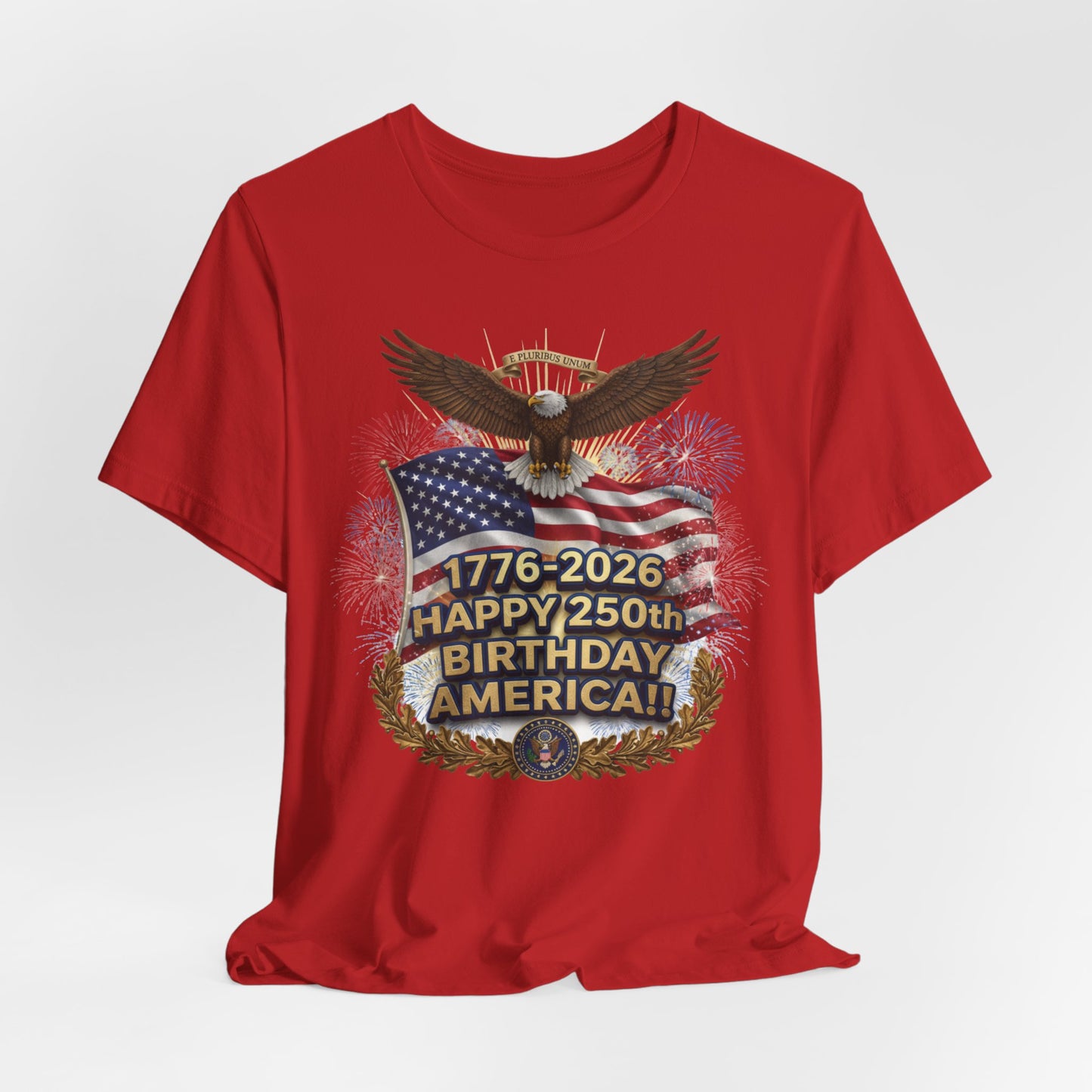 Happy 250th Birthday America T-Shirt – 1776-2026 Patriotic Eagle Flag Tee