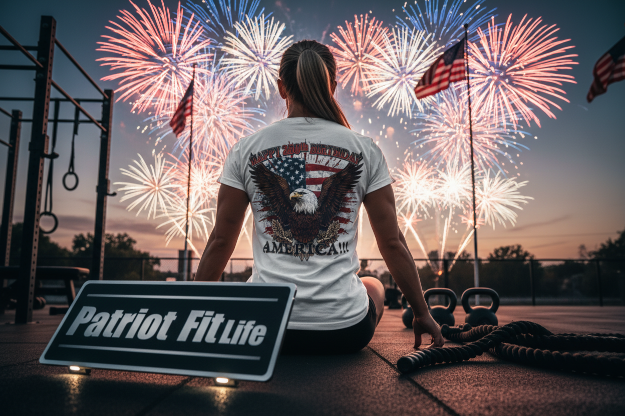Happy 250th Birthday America T-Shirt | Eagle Flag Patriotic Tee