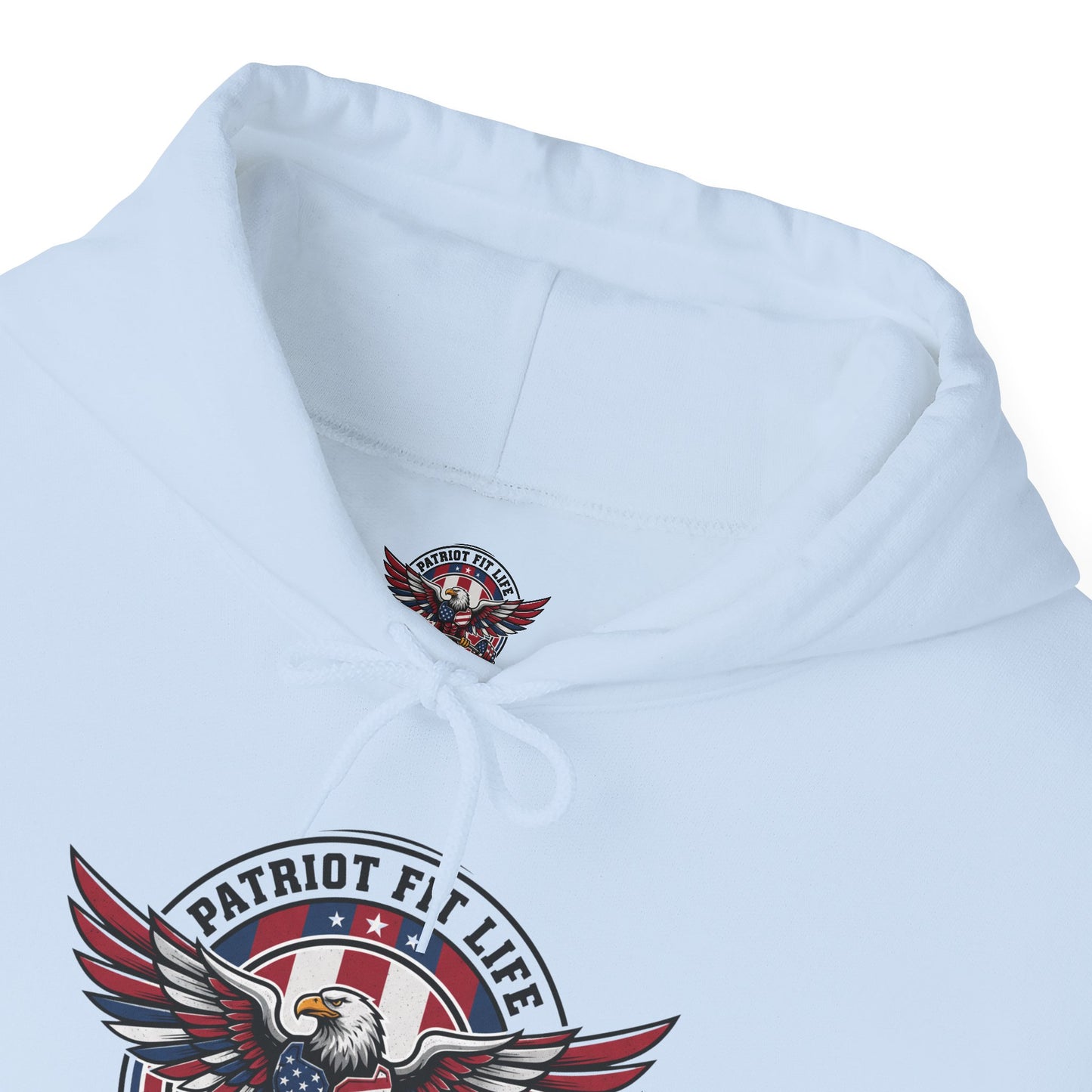 Patriot Fit Life Hoodie — American Eagle Flag Fitness Sweatshirt - Premium Patriotic Apparel