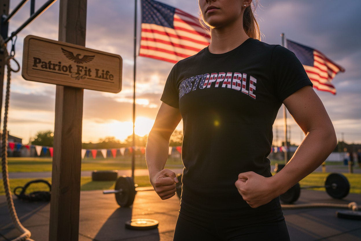 Unstoppable American Flag T-Shirt | Patriotic Graphic Tee