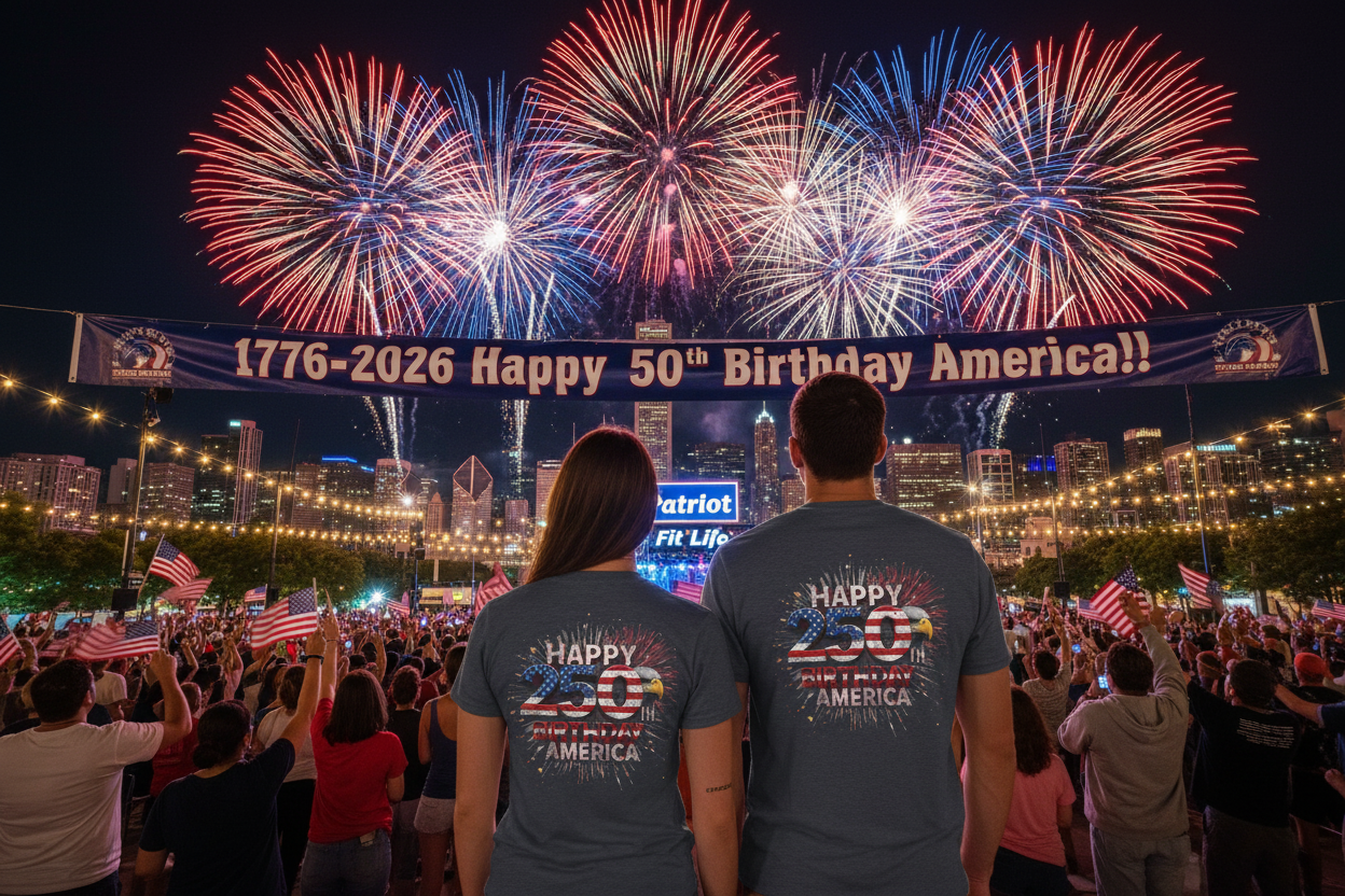 Happy 250th Birthday America Vintage T-Shirt | Patriotic Eagle 250 Tri-Blend Tee | 1776-2026
