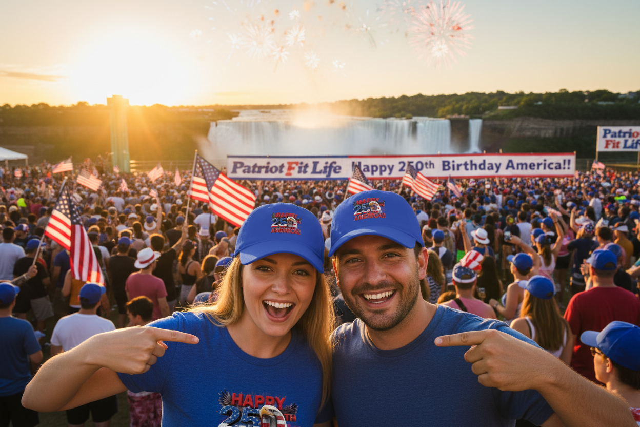 Happy 250th Birthday America Baseball Cap | Patriotic Eagle & Flag Low Profile Hat | 1776-2026 | 5 Colors