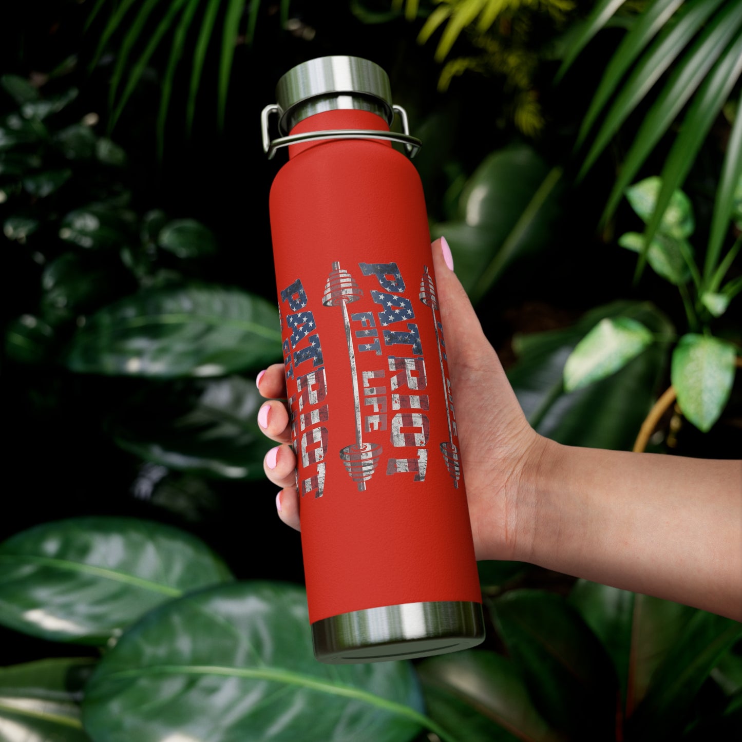 Patriot Fit Life 22oz Copper Insulated Bottle | American Flag Water Bottle