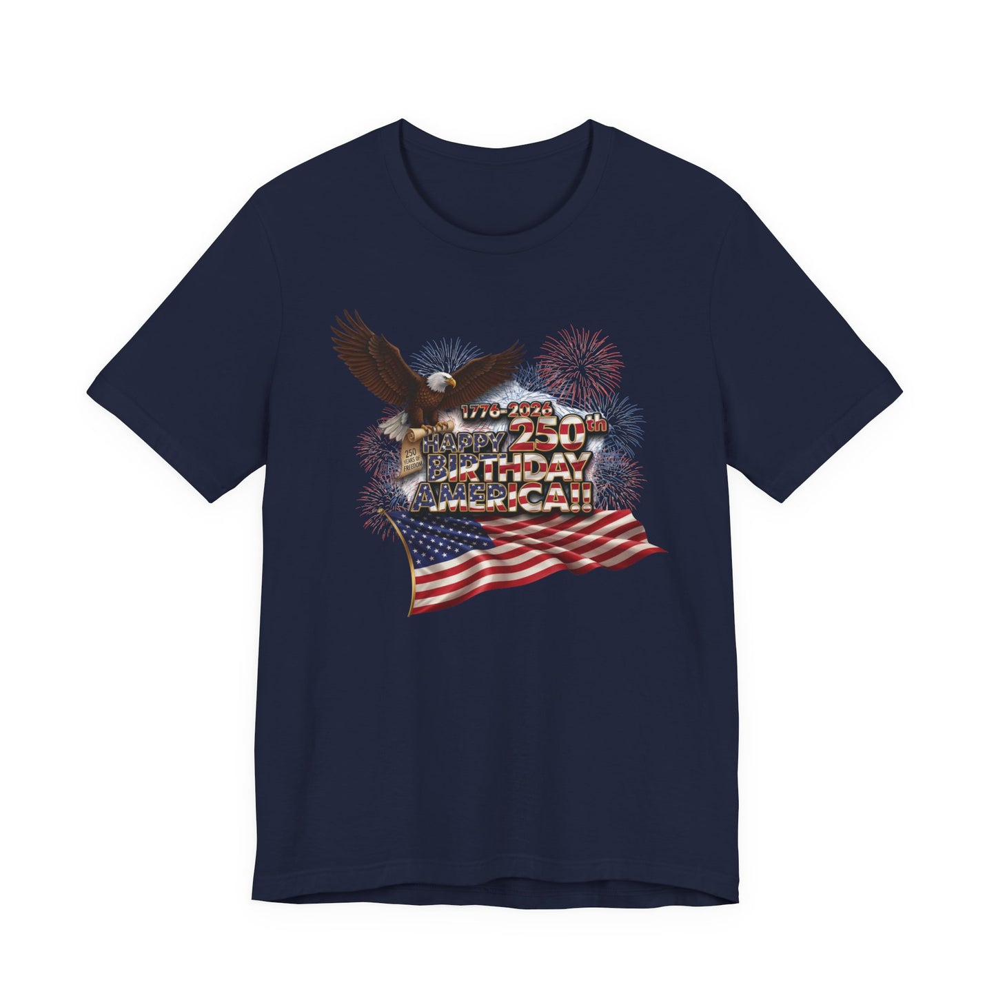 God Bless America T-Shirt | Patriotic Eagle & Flag Tee | Bella Canvas | XS-4XL | July 4th 2026