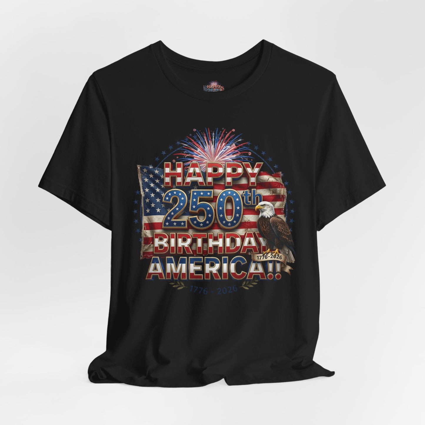 1776–2026 America 250th Birthday T-Shirt | Patriotic Eagle & Flag Tee | July 4th 2026 Commemorative