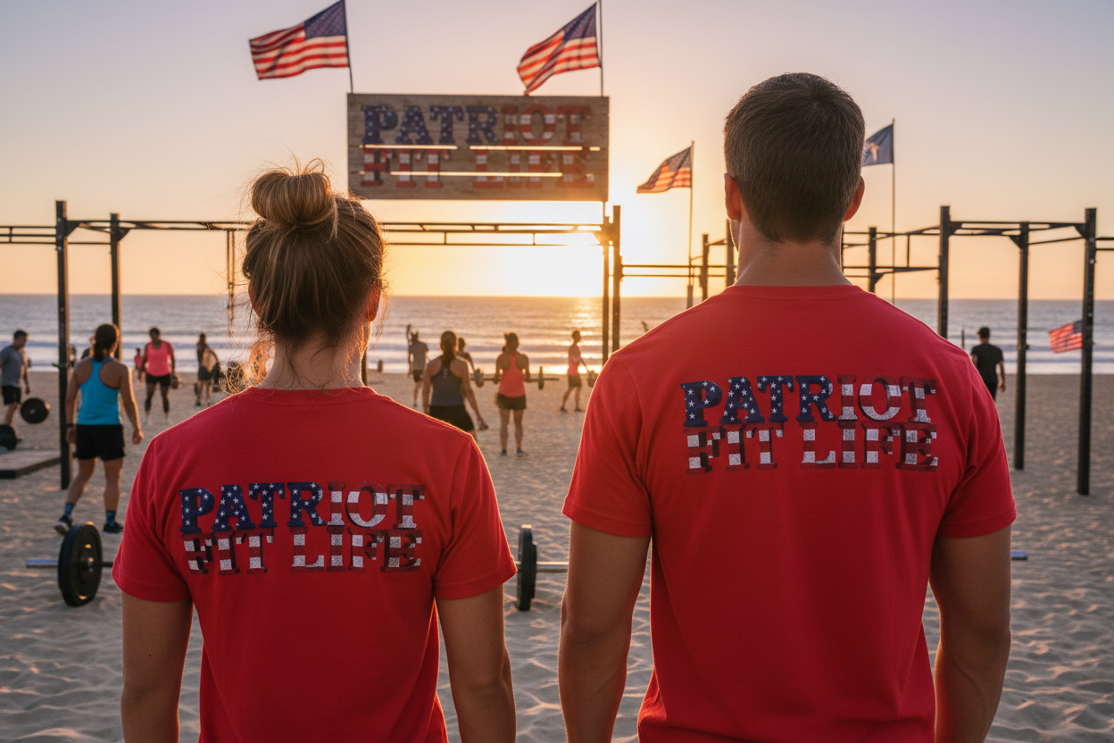 Patriot Fit Life American Flag T-Shirt | Lightweight Fitness Tee