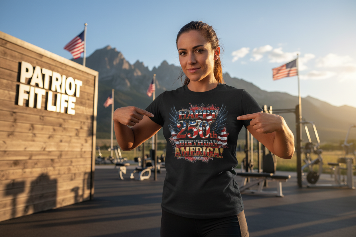 Happy 250th Birthday America T-Shirt – Patriotic Anniversary Tee