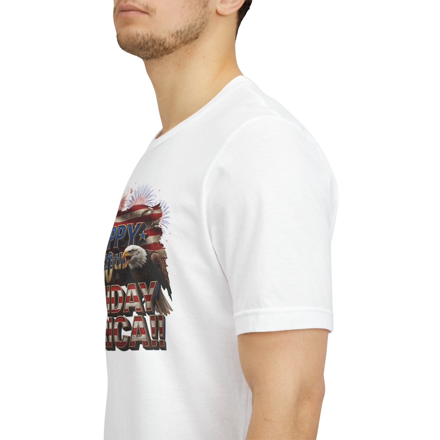 Happy 250th Birthday America T-Shirt | Patriotic Bald Eagle & Flag Tee | July 4th 2026 | 1776–2026