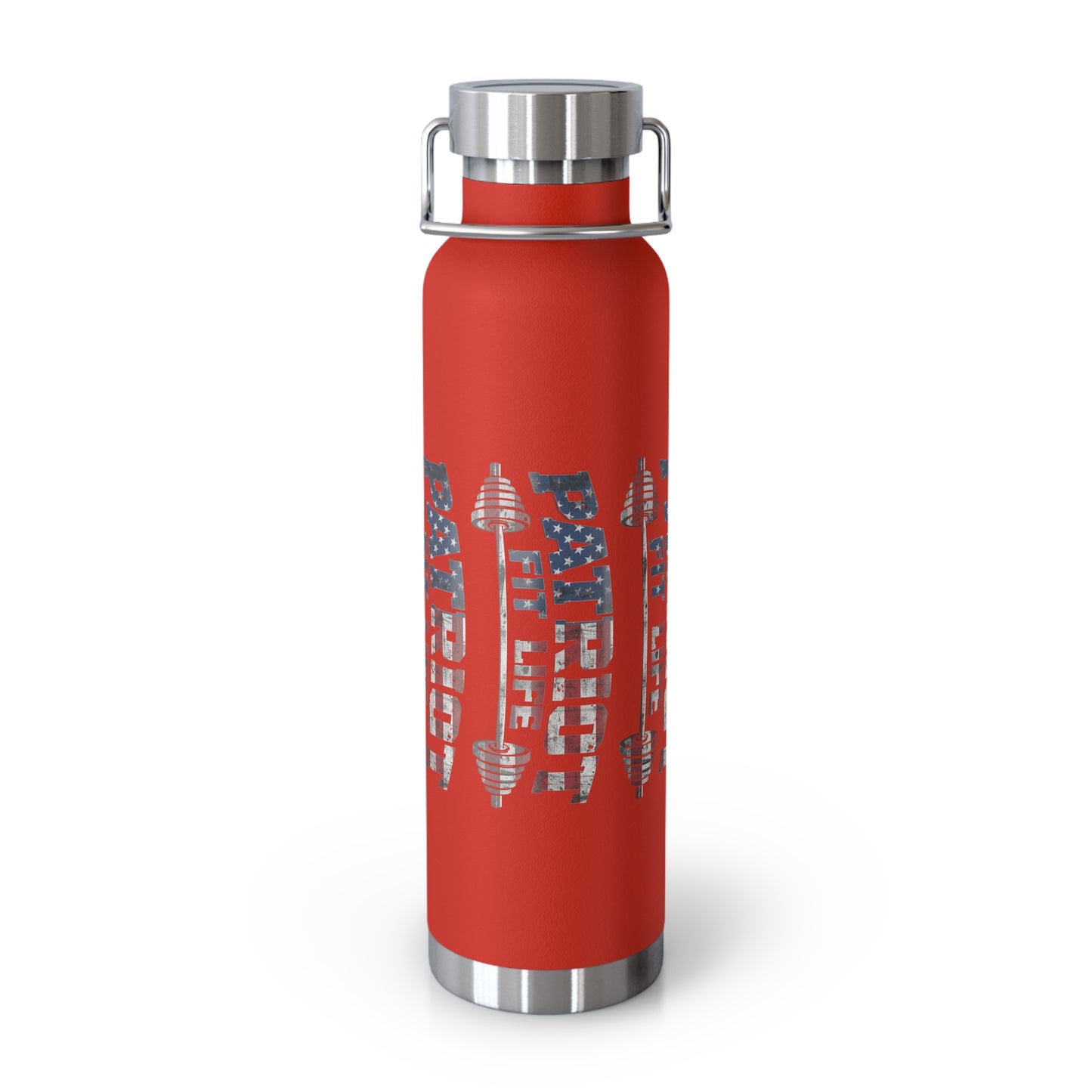 Patriot Fit Life 22oz Copper Insulated Bottle | American Flag Water Bottle