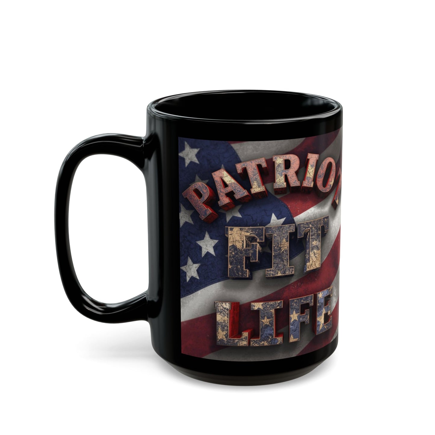 Patriot Fit Life Mug | American Flag Fitness Coffee Cup