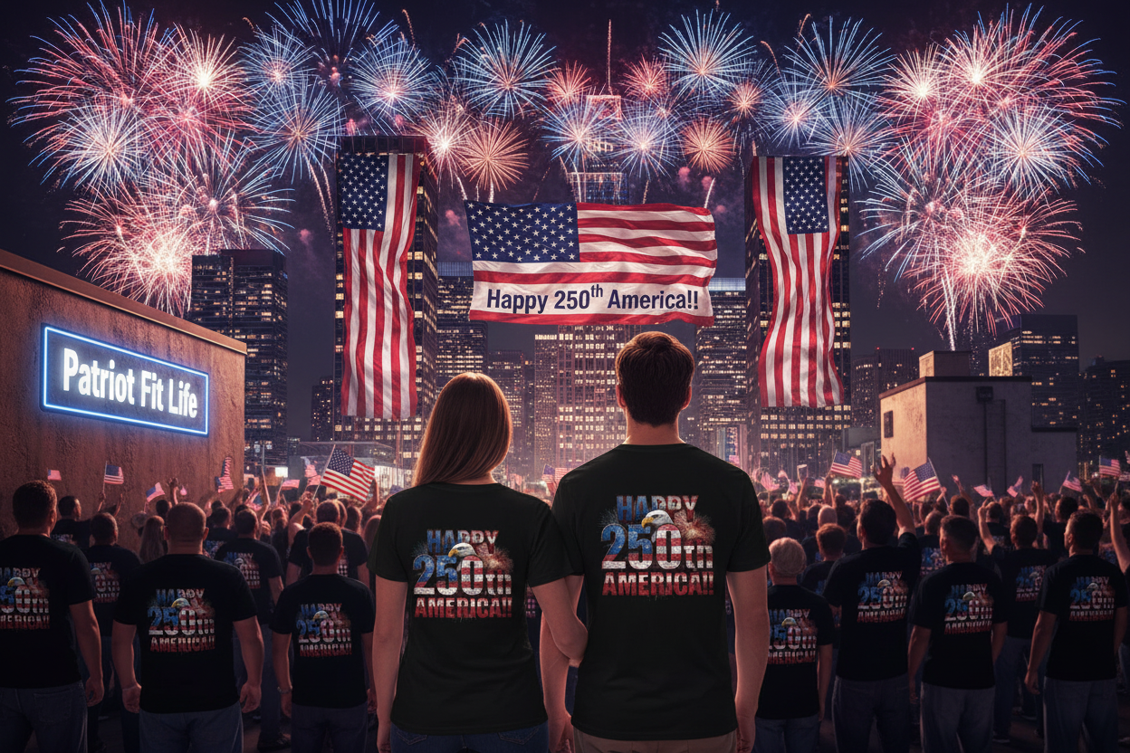 Happy 250th Birthday America T-Shirt | Patriotic Bald Eagle USA Flag Tee | 1776–2026
