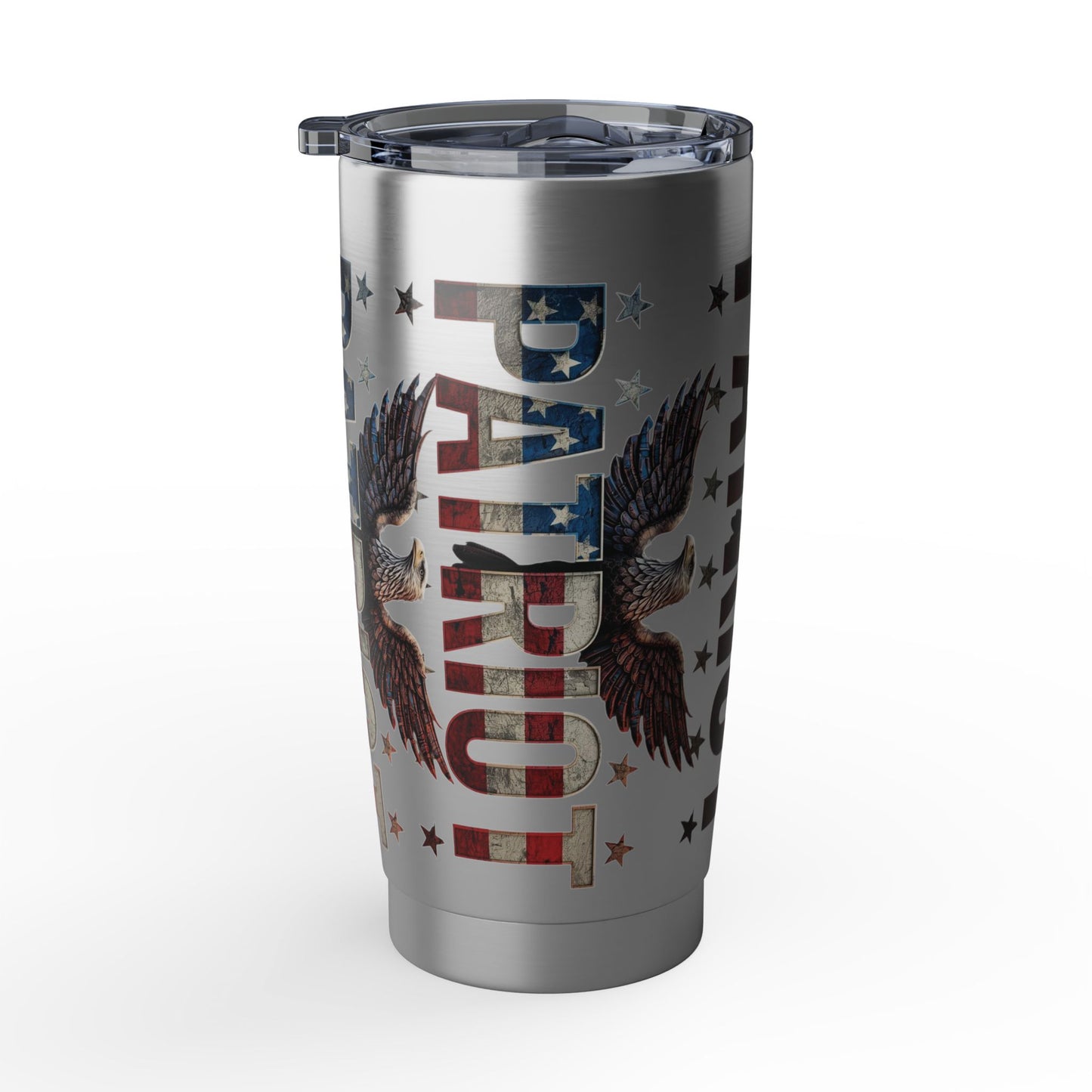 Patriot 20oz Tumbler - American Flag Eagle Stainless Steel Travel Mug