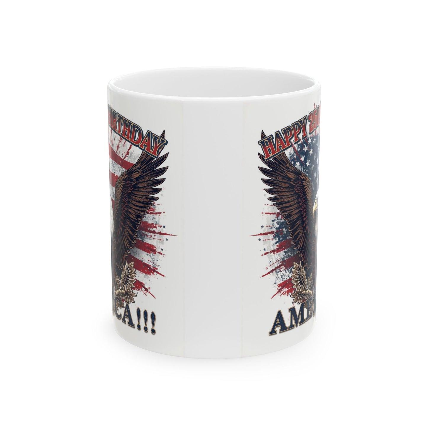 Happy 250th Birthday America Mug | Patriotic Eagle Coffee Cup