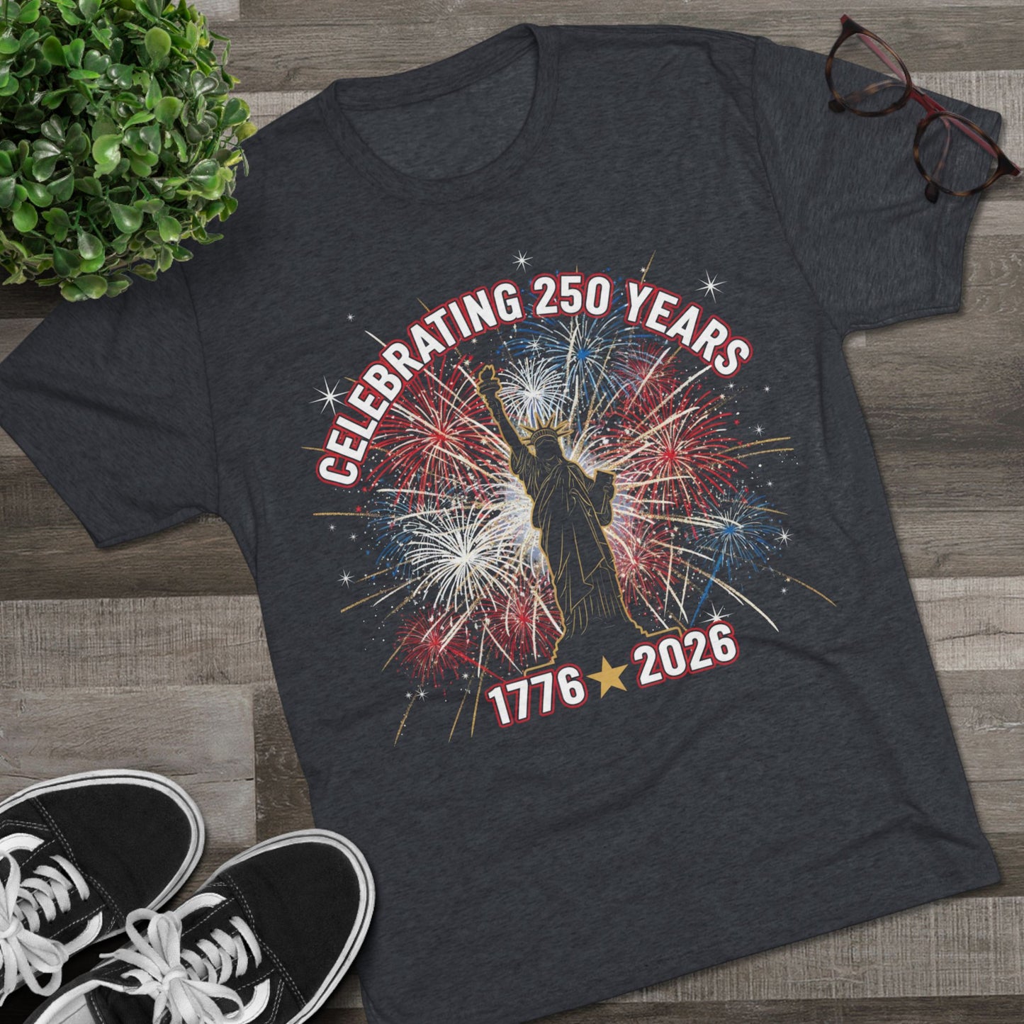 America 250th Anniversary Tri-Blend T-Shirt | Celebrating 250 Years 1776–2026